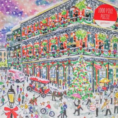 Imagem de Michael Storrings Christmas in New Orleans 1000 Piece Puzzle with Square Box