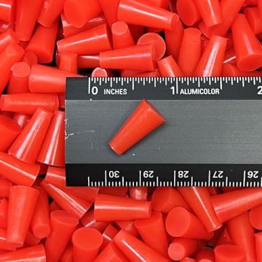 Imagem de Fonte de Máscara de Alta Temperatura 3/16" X 11/32" 600o Plugues de Borracha de Silicone para Revestimento em Pó, Cerakote, Tinta e Selagem Geral - Não tóxico, Flexível e Reutilizável (50)