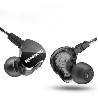 Imagem de Fone in-ear retorno palco soundvoice in-01 preto