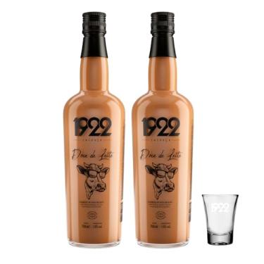 Imagem de Licor de Doce de Leite 1922 700ml 2 Unidades + Copo