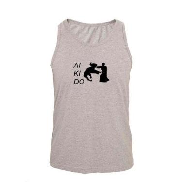 Imagem de Regata Masculina Algodão Aikido 3 Estampada Verão Moderna - Ragor, P, 