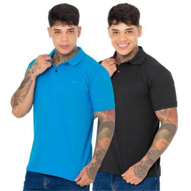 Imagem de Kit 2 Camisa Polo Ridens Estilo Único e Elegante, Compre Agora, G, Pre