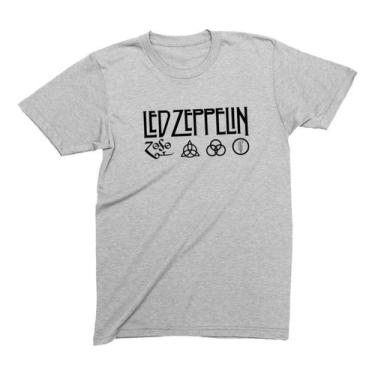 Imagem de Camiseta Masculina Led Zeppelin Logo Camisa Banda Rock - SEMPRENALUTA,