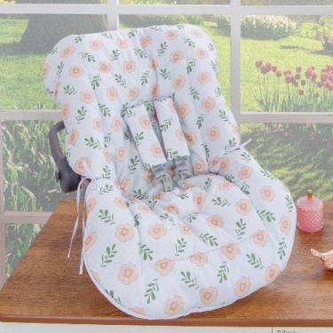 Imagem de Capa de Bebê Conforto Estampada - Miguel Baby, Salmão