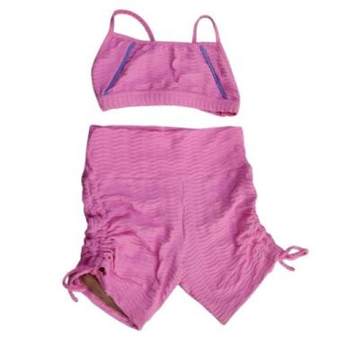 Imagem de Conjunto Fitness Top Shorts Feminino Academia Poliamida Uv50 - Estação