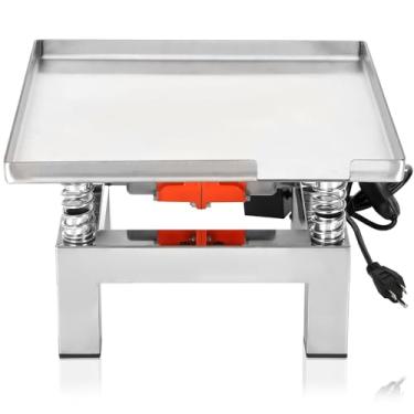Imagem de Mesa de vibração de concreto Vibro Pro Kinetic 13,8 x 13,8 polegadas 110 V pequeno banco de teste vibratório de aço inoxidável 20 kg para reduzir lacunas de material e aumentar a compacidade do
