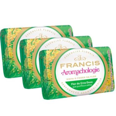Imagem de Kit 3 Sabonete Francis Aromachologie Flor de Erva Doce 85g