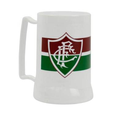 Imagem de Caneca Branca Gel Isolante Termico 400ml Fluminense - Mileno