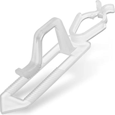 Imagem de Ourtroness clipe de luz de natal, 100 pacotes de clipes de telha de barro, clipes de luz de férias ao ar livre para c7, c9, mini luzes e luzes de gelo (translúcidas)