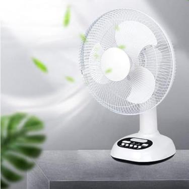 Imagem de Ventoinha de carregamento USB solar de 30,5 cm de explosão de comércio exterior com lâmpada ventilador de mesa ventilador solar silencioso