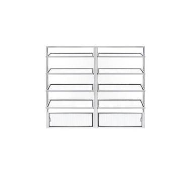 Imagem de Basculante duplo 1,00  x 1,20 alumínio branco - Alfa Esquadrias, Único