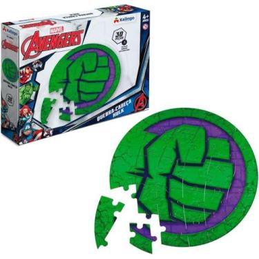 Imagem de Quebra-Cabeça Hulk Marvel Avengers 30 Peças - Xalingo