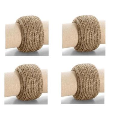 Imagem de Argola Guardanapo Cordas 4 Peças - Copa & Cia