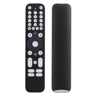 Imagem de JCMOYUTY Capa para MECOOL KM2 Plus Deluxe/Homatics Box R 4K Plus Android TV Box Capa protetora de silicone para controle remoto - preta