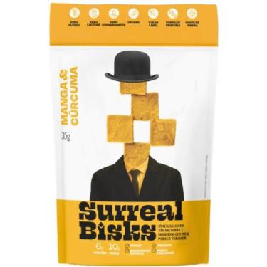 Imagem de Snack Surreal Sem Glúten Sabor Manga e Cúrcuma 35g - Surreal Bisks