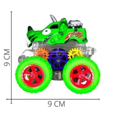 Imagem de Caminhão monstro dinossauro carrinho de brinquedo fricção 360 carrinho