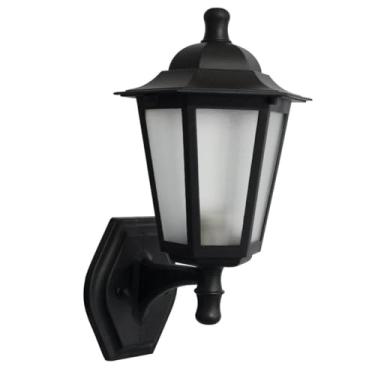 Imagem de Arandela Externa Grega Preta Luminária de Parede Colonial E27 Bivolt Jardim Muro Dital