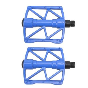 Imagem de Pedais de Ciclismo, Pinos do Lado Duplo Não Escorregador de Alumínio Pedais de Bicicleta de Montanha de Alumínio Pedals Pedais Planos para a Montanha da Estrada (1 par) (Azul)