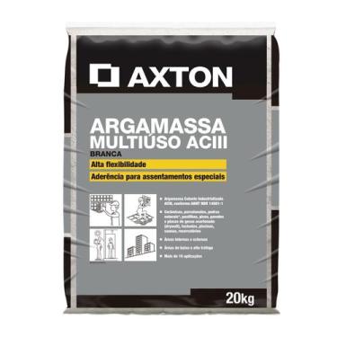 Imagem de Argamassa Aciii Interno E Externo Branco 20Kg Axton