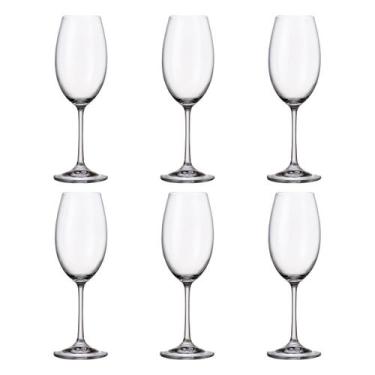 Imagem de Taça De Cristal Bohemia Para Vinho Branco 300 ml Milvus 6 Peças - Bohe