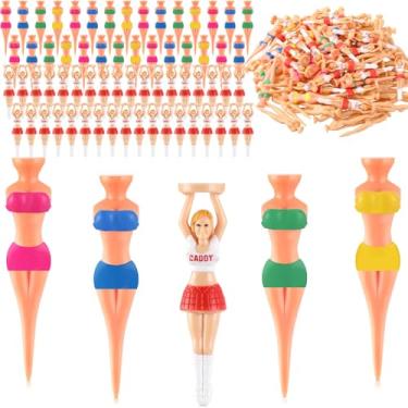 Imagem de RoundFunny Camisetas de golfe engraçadas presentes camisetas de plástico coloridas femininas meninas bolas de golfe camisetas para homens mulheres acessórios de treinamento de golfe suprimentos de