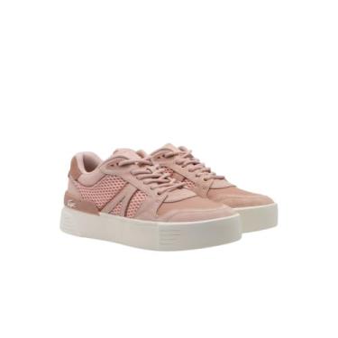 Imagem de Lacoste Tênis feminino L002 Evo, Rosa claro/branco, 37