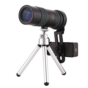 Imagem de MINJING Binóculos portáteis, telescópio monocular de alta potência, 20 x 61 cm, monóculo de alta definição, com suporte para smartphone, à prova d'água, prisma BAK4 para observar animais selvagens