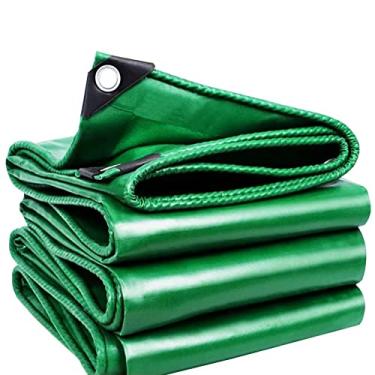 Imagem de Lona verde resistente PVC impermeável folha de lona para acampamento caravana jardim tenda dossel à prova de chuva 450g/m² folha de chão com ilhós (tamanho: 3x3m)