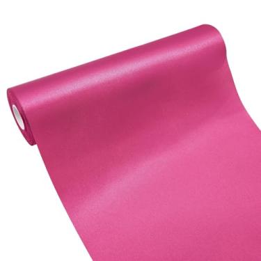Imagem de Simplegoal Fita de cetim rosa rosa 30,5 cm 25 metros tecido grande fita de seda para embrulho de presente kit cerimônia de corte grande abertura cadeira faixa mesa cabelo carro laços costura