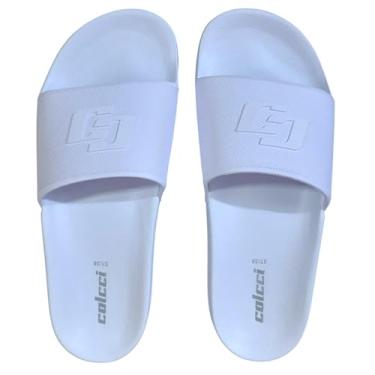 Imagem de Chinelo Slide Unissex Colcci Icone (Branco, BR, Adulto, Faixa Numérico, 35, 36)