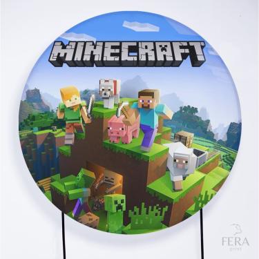 Imagem de Painel Decorativo para Festa 1,80x1,80 metros Vesti Fácil com Elástico Gamers - Fera Print