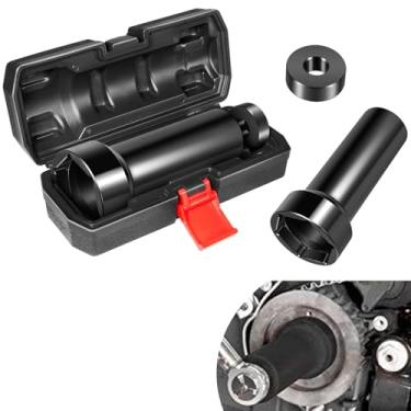 Imagem de MTAURRY Kit de ferramentas de chave de polia de eixo principal de 6 cm compatível com Harley Davidson Twin Cams, Dyna, Electra Glide, Heritage Softail Flaring