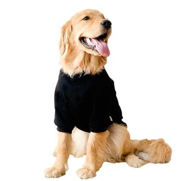 Imagem de ANIAC Suéter de outono para cachorro extragrande e menino, camisa de cachorro grande com mangas, moletons básicos para cães, roupas quentes para cães de estimação para raças grandes 82-110 (8GG,
