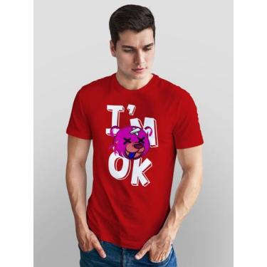 Imagem de Camiseta Masculina Manga Curta Em Algodão Im Ok - mistermah, Vermelho,