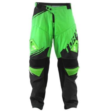 Imagem de Calça Motocross Trilha Enduro - Pro Tork Factory Edition, Preto, Verde