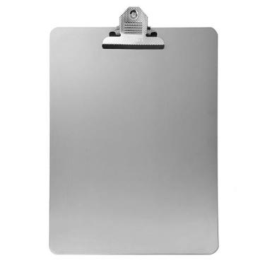 Imagem de Prancheta Aluminio Tampo Oficio A4 Pretendor Metálico Stalo