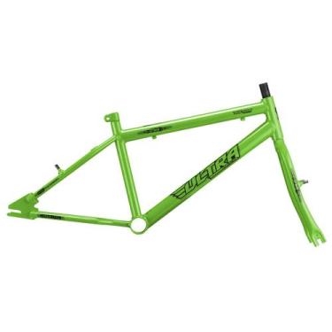 Imagem de Quadro Aro 20 Ultra Bikes em Aço Carbono com Garfo Masculino, Verde kw