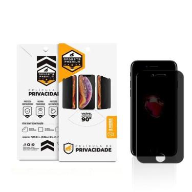 Imagem de Película Privacidade de Vidro para iPhone - Gshield, Preta - iPhone 7 