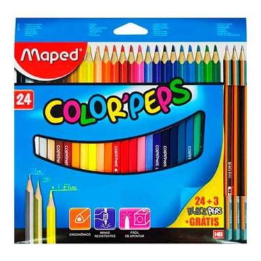 Imagem de Lapis de cor 24 cores maped