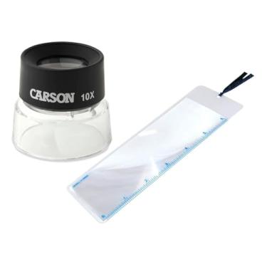 Imagem de Lupa Power Stand Carson 10x + Marcador de Livro com Lente