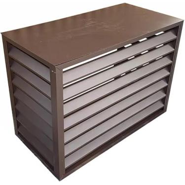 Imagem de Capa De Ar Condicionado Ao Ar Livre Cerca De Privacidade Unidade De Condensação Capa Protetora Grades Protetoras Para Condicionadores De Ar E Bombas De Calor Tampas De Ca, Brown, 100x50x70cm