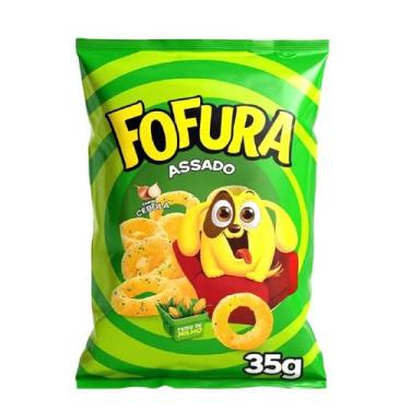 Imagem de Kit C/50 Salgadinho Fofura Sabor Cebola Lucky 35g crocante - Genérica