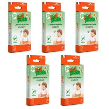 Imagem de Kit 5 Post Picada Coceira PernilongoBabydeas Adesivo Calmante