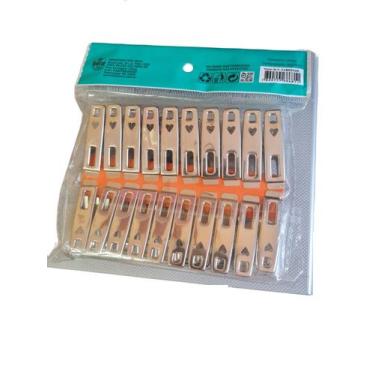 Imagem de Prendedor De Roupas Em Aço Inox  Resistente- 20 Unidades - Lynx produç