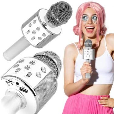 Imagem de Microfone The Voice Portatil Karaoke Bluetooth Caixa Som Auto Falante 