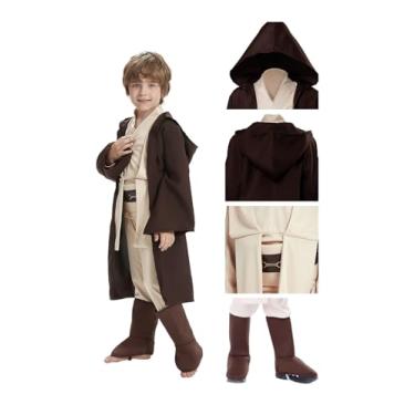 Imagem de Fantasia infantil de cavaleiro, túnica com capuz, calça, cinto, sapato, cosplay, fantasia, traje