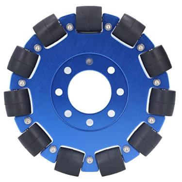 Imagem de Generic Rodas Omnidirecionais, Omni Wheel Aluminum Ligy Hub para Serviço Pesado para DIY ((Roda única) M5604-0014-0127)