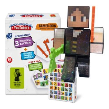 Imagem de Boneco Jazz Ghost 15 cm com Acessórios e Chaveiro Coleção Youtubers