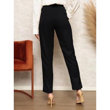 Imagem de calça social alfaiataria com cinto slim - luwink