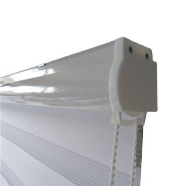 Imagem de Persiana Rolo Duplo Bandô Sunny Branca 220 L X 220 A Cortina